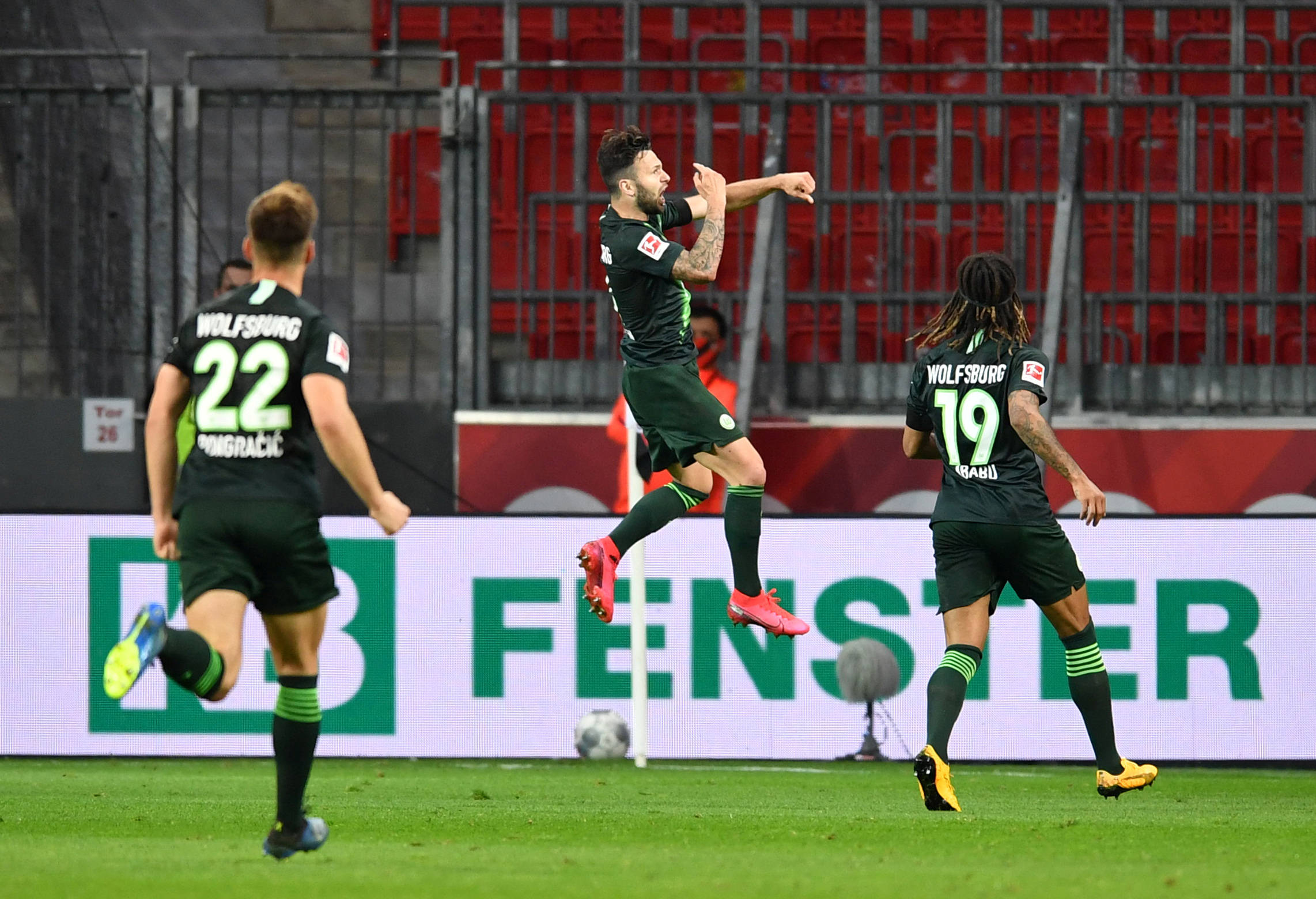 沃尔夫斯堡客场战胜了斯图加特的比赛