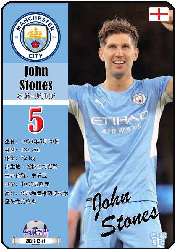 曼城首发名单曝光，明星球员缺席